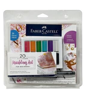 Farber-Castell 20 Minute Studio MARBLING ART for Beginners 36 Pieces NIP